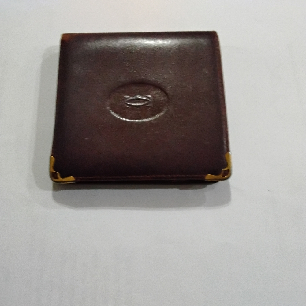 Cartier Leather Wallet Vintage Mens